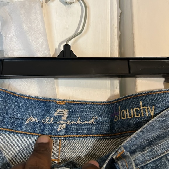 7 for all mankind Button Fly slouchy jeans Women’s Size 32 - Picture 3 of 12